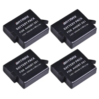 Batmax 4pcs Rechargeable Battery AHDBT-501 for Gopro hero 5 Gopro 6 New Gopro hero 7 Gopro 8 sports action camera