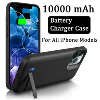 10000mAh External Battery Charger Case For iPhone 7 8 6 6S Plus Charging Case For iPhone X XS XR 11 12 13 14 15 Power Bank Cover
