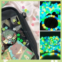 Luminous Stars Itabag Decoration Candy Colors Kawaii Smile Face Star Shiny In Dark Ita Bag Chain Accessories H334