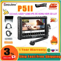 Desview P5II Camera Field Monitor 5.5 inch 800nits High Brightness 4K HDMI Field Monitor with HDR 3D LUT RGB Waveform Vectorscop