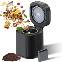 2023 Upgraded Electric Composter for Kitchen, 2.5L Smart Countertop Composter Indoor Odorless with UV lamp and Replaceable Carbo