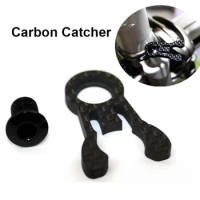 Carbon Fiber Bicycle Front Fork Fixed Buckle CNC Carbon Catcher For Brompton Folding Bike Cycling Parts