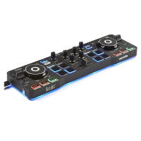 [2美國直購] Hercules DJ控制器  DJControl Starlight 觸碰滾輪 內置聲卡 燈光