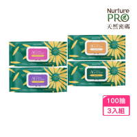 NurturePRO 天然密碼 銀離子寵物濕紙巾 100抽*3入組(貓狗適用/寵物專用)