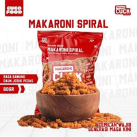 Macaoni Cuck 80gr Mak Shot 10gr Keripik usus cireng basreng Makaroni goreng spiral mie lidi pedas je