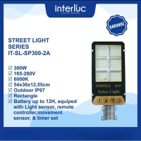 Interluc lampu jalan Led pju solar panel Cell 300 watt Garansi 1 tahun