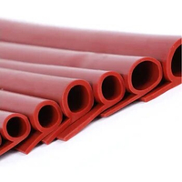 1 Meter Silicone P-shaped Strip Oven Steam Sealing Strip Silicone Red Sealing Strips Inner Diameter 6-16mm/OD10-20mm