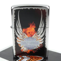 【ZIPPO】美系-哈雷-Harley-Davidson-翅膀圖案設計打火機