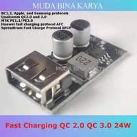 Modul USB Fast Charging QC 2.0 QC 3.0 24W Quick Charge Powerbank, Solar Panel, Aki