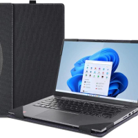 For Lenovo Flex 7 14IAU7 14IRU8 &amp; Lenovo Slim 7 14IAP7 14IRP8 Laptop Case, 14 Inch PU Leather Bag Laptop Case