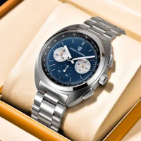 PAGANI DESIGN PD1782 Men's Quartz Watches, Chronograph, Stainless Steel, Sports Wrist Watch, 40mm Luxury Watch for Men