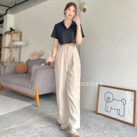 Auzura - Loose Pants Trousers Wanita - Celana Anti Kusut - Celana Kulot Wanita - Celana Kantor Forma