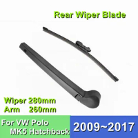 Rear Wiper Blade For Volkswagen VW Polo MK5 Hatchback 11"/280mm Car Windshield Windscreen2009 2010 2011 2012 2013 2014 2015 2017