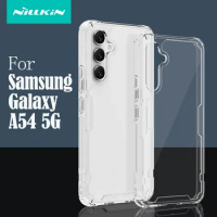 Nillkin For Samsung Galaxy A54 5G Case Nature Pro Transparent Clear TPU Frame Phone Protection Cover For Samsung A54 5G Bumper