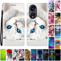 For OPPO Reno 8T Case Silicone Wallet Leather Flip Case For OPPO Reno8 T Phone Case For OPPO Reno8T 5G Cover Coque Fundas