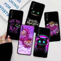 Case For Samsung Galaxy A50 A70 A20 A30 A20e A10e Note 20 Ultra 10 Plus 9 8 A05 A04 A03 Phone Cover Cat Disney Alice Cheshire