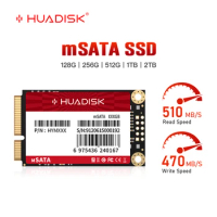 HUADISK mSATA SSD 512GB 256GB 128GB 1TB Ssd 2TB Mini hd Sata 3 Internal Solid State Disk for for Desktop Laptop Hp Dell Lenovo