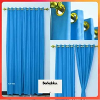 [PROMO PRODUK] Gorden Pintu Dan Jendela Panjang Polos Embos Smokring Murah Terbaik uk 110cmx110cm B 