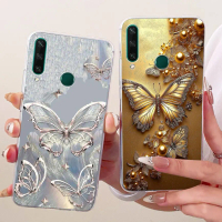 Sarung Telefon, Untuk Huawei Y6P 2020, Reka Bentuk Bunga Tulip Fesyen, Bahan Silikon Lembut, Kemasan