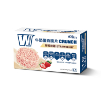 義美生醫 W PROTEIN牛奶蛋白脆片-草莓奶霜 (20g*6包/盒)