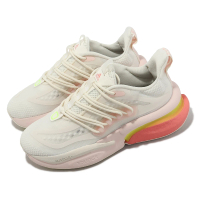 【adidas 愛迪達】慢跑鞋 AlphaBoost V1 女鞋 白 粉 緩震 運動鞋 路跑 愛迪達(IE9730)