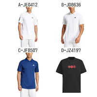 【Adidas 愛迪達】CLUB 3STR POLO 短袖 POLO衫 圓領短袖T恤 男 A-JE0412 B-JD8636 C-JF8507 D-JZ4197