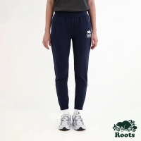 【Roots】Roots 女裝- ROOTS METALLIC SLIM棉褲(軍藍色)