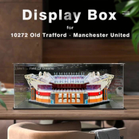 Acrylic Display Box for Lego 10272 Old Trafford - Manchester United Dustproof ClearCase (Toy Bricks Set Not Included）