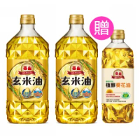 【泰山】玄米油1.5Lx2+植醇葵花油0.6Lx1(共3瓶)