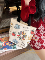 手提袋日系卡通手拎包帆佈手提包飯盒學生便當禮品袋女生【雲木雜貨】