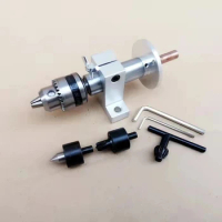 1 Set Multifunction Drilling Tailstock Live Center Silver Metal With Claw For Mini Lathe Machine Revolving Centre DIY Accessorie