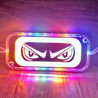 Lampu LED Mata Kedip RGB Flash Kedap Kedip Blitz DC 12 Volt-24 Volt Motor Mobil Truk DC 12V-24V