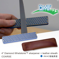 【DMT】4” Diamond Whetstone™ sharpener 4”鑽石磨刀石-附皮套(#W4C 粗糙表面)