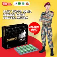 【ORIGINAL BONMAX】Peninggi Badan SUPER Original ISI 30 KAPSUL Beli 1 GRATIS 1 Organik SUDAH BPOM Meni