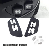 Car Accessories Front Hidden Bumper Fog lamp Mounting Brackets For Chevrolet Colorado &amp; GMC Canyon 2015-2020 High Quality Steel