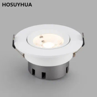 12PCS LED COB Downlight Modern Round Recessed Spotlight Dimmable 7W 10W Ceiling Lamp For Home Office Hotel Lighting AC110V-220V.