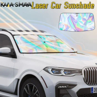 Car Laser Sunshade Umbrella Car Window Sunscreen Heat Insulation Sunshade Curtain Car Front Windshield Special Sunshade Blocker