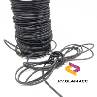 (10 Meter) Tali Kur ELASTIS 3 Mm Varian Warna - ABU