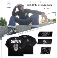 【DICLA 迪克拉】未來惡鬼 DICLA-Evil(圓領毛衣/針織毛衣/男女皆可/街頭潮牌)
