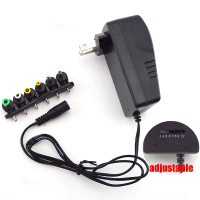 ซัพพลายขั้วต่อที่ชาร์จแบบปรับได้, สากล, ปลั๊ก, อะแดปเตอร์ไฟ AC / DC, 30W, 3V, 4.5V, 5V, 6V, 7.5V, 9V