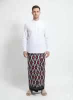 Arjuna Weda Sarung Batik 3 91104016 - Abu-abu