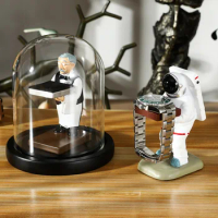 New Resin Watch Stand Individuality Astronaut Old Housekeeper Holder Watch Storage Boxes Creative Decorative Ornaments Jewelry