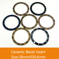 SKX007 Ceramic Bezel Insert, Size 38mm X 30.6mm Curved for Seiko SKX007/SKX009/SKX011/SKX171/SKX173/SRPD Cases Accessories 10