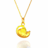 【金石盟】買一送黃金珠手鍊黃金項鍊錢鼠NO.2(9999純金0.80錢)
