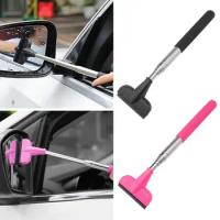 Car Rearview Mirror Wiper Telescopic Auto Mirror Squeegee Cleaner 98CM Long  Handle Car Cleaning Tool Mirror Glass Mist Cleaner - AliExpress