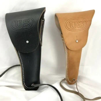 TWO WW2 Us Usmc Colt 1911 M1916 Army Leather Pistol Holster two colour Reenactment Military