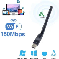150Mbps Mini USB WiFi Adapter RTL8188 Wireless Network Card wifi Receiver Dongle 802.11 b/g/n for PC Laptop Windows 2.4G RTL8188