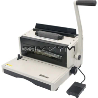 Heavy Duty Manual Single Coil Binding Machine 46 Punching Hole Photo Album Paper Electric Binder Pun