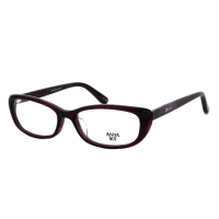 【ANNA SUI 安娜蘇】時尚透視造型平光眼鏡(紫色 AS581718)