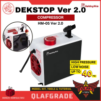 Hobby mio HM-05 Ver 2.0 Desktop Air Compressor - kompresor Airbrush Meja auto start-stop adjustable
